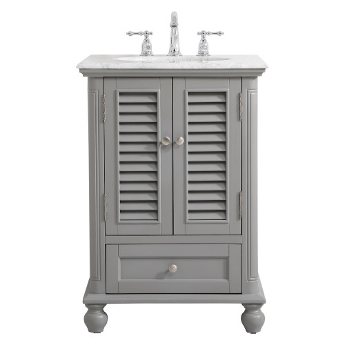 Elegant Bathroom Vanity - Gray, L 24" (VF30524GR)