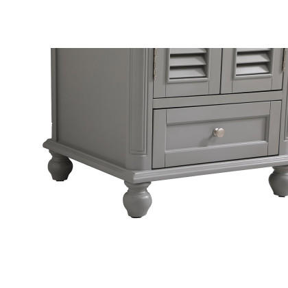 Elegant Bathroom Vanity - Gray, L 24" (VF30524GR)