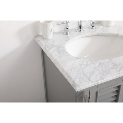 Elegant Bathroom Vanity - Gray, L 24" (VF30524GR)