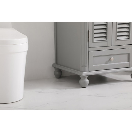 Elegant Bathroom Vanity - Gray, L 24" (VF30524GR)