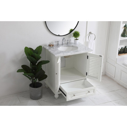 Elegant Bathroom Vanity - Antique White, L 30" (VF30530AW)