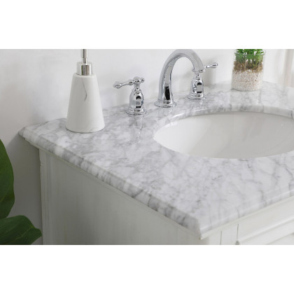 Elegant Bathroom Vanity - Antique White, L 30" (VF30530AW)