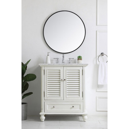 Elegant Bathroom Vanity - Antique White, L 30" (VF30530AW)