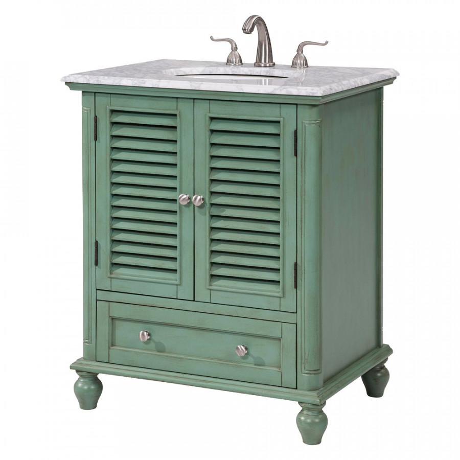 Elegant Bathroom Vanity - Vintage Mint, L 30" (VF30530VM)