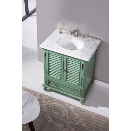 Elegant Bathroom Vanity - Vintage Mint, L 30" (VF30530VM)