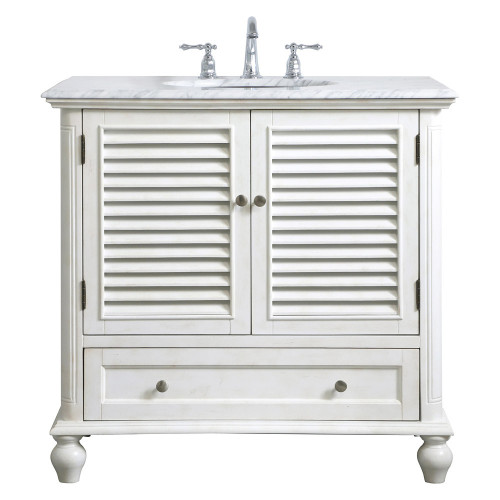 Elegant Bathroom Vanity - Antique White, L 36" (VF30536AW)