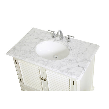 Elegant Bathroom Vanity - Antique White, L 36" (VF30536AW)