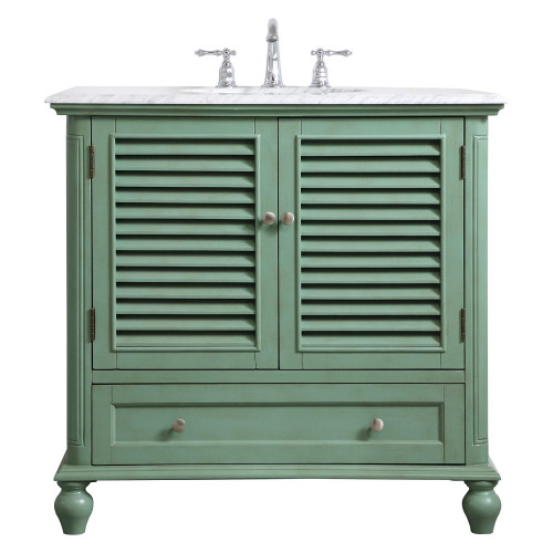Elegant Bathroom Vanity - Vintage Mint, L 36" (VF30536VM)