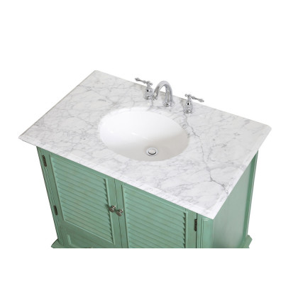 Elegant Bathroom Vanity - Vintage Mint, L 36" (VF30536VM)