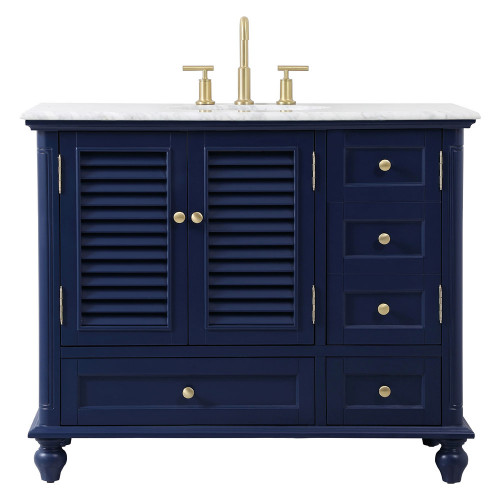 Elegant Bathroom Vanity - Blue (VF30542BL)