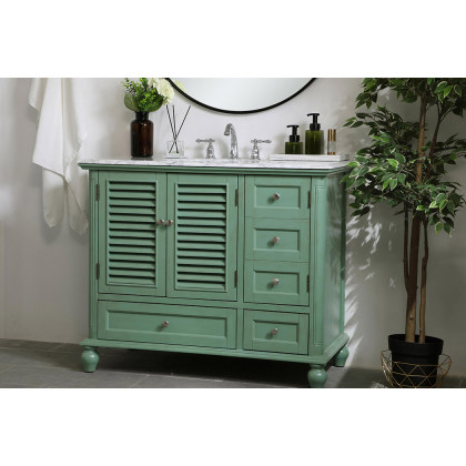 Elegant Bathroom Vanity - Vintage Mint (VF30542VM)
