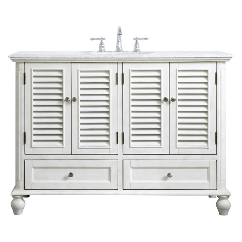 Elegant Bathroom Vanity - Antique White (VF30548AW)