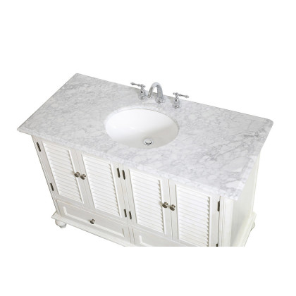 Elegant Bathroom Vanity - Antique White (VF30548AW)