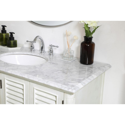 Elegant Bathroom Vanity - Antique White (VF30548AW)