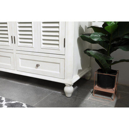 Elegant Bathroom Vanity - Antique White (VF30548AW)