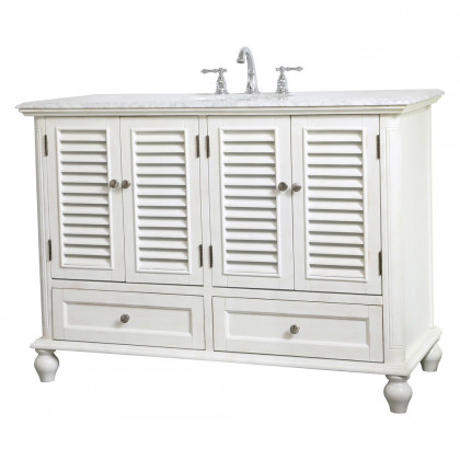 Elegant Bathroom Vanity - Antique White (VF30548AW)