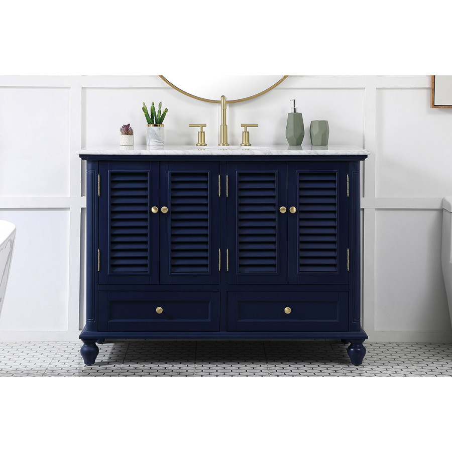 Elegant Bathroom Vanity - Blue (VF30548BL)