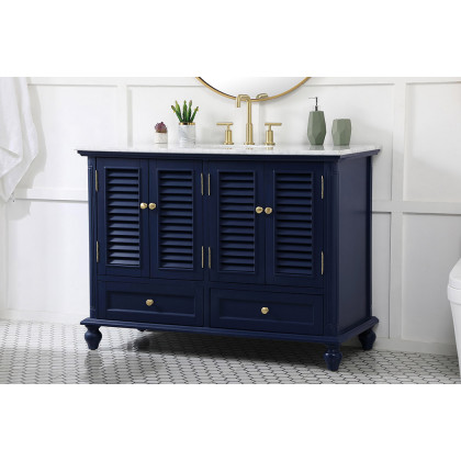 Elegant Bathroom Vanity - Blue (VF30548BL)