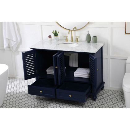 Elegant Bathroom Vanity - Blue (VF30548BL)