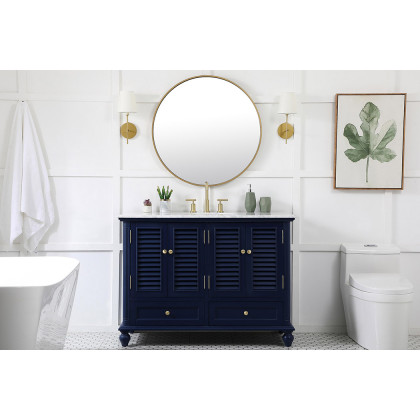 Elegant Bathroom Vanity - Blue (VF30548BL)
