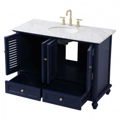 Elegant Bathroom Vanity - Blue (VF30548BL)