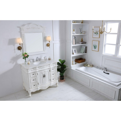 Elegant Bathroom Vanity - Antique White, L 42" (VF38842AW)