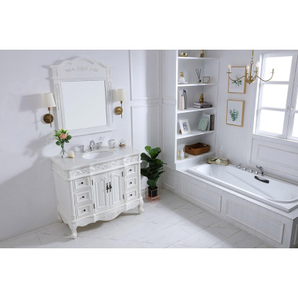 Elegant Bathroom Vanity - Antique White, L 42" (VF38842AW)