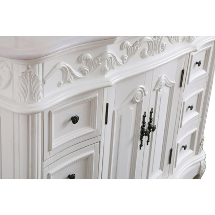 Elegant Bathroom Vanity - Antique White, L 42" (VF38842AW)