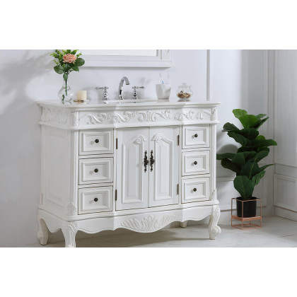 Elegant Bathroom Vanity - Antique White, L 42" (VF38842AW)