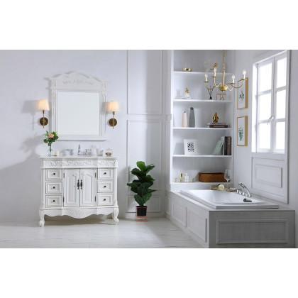 Elegant Bathroom Vanity - Antique White, L 42" (VF38842AW)