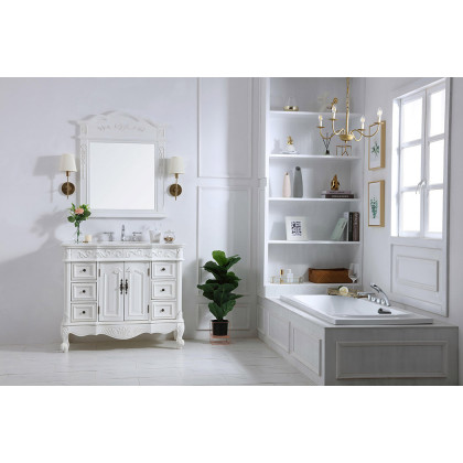 Elegant Bathroom Vanity - Antique White, L 42" (VF38842AW)