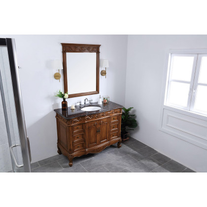 Elegant Bathroom Vanity - Teak, L 48" (VF38848TK)