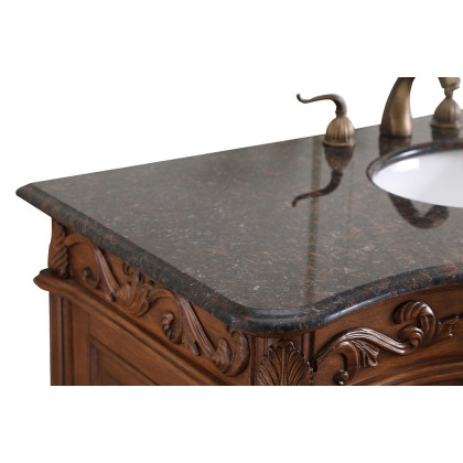 Elegant Bathroom Vanity - Teak, L 48" (VF38848TK)