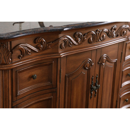 Elegant Bathroom Vanity - Teak, L 48" (VF38848TK)