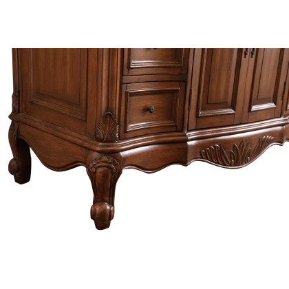 Elegant Bathroom Vanity - Teak, L 48" (VF38848TK)