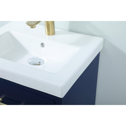 Elegant Bathroom Vanity - Blue, L 18" (VF41018MBL)