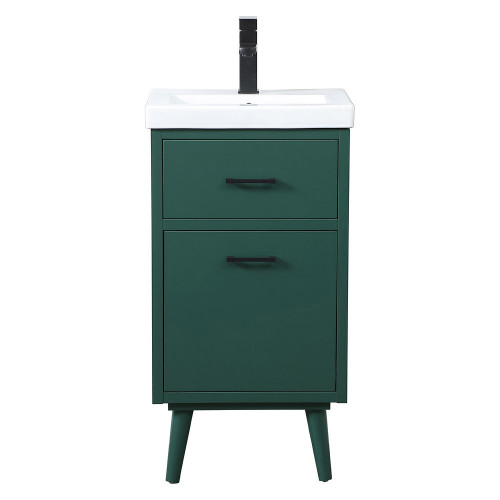 Elegant Bathroom Vanity - Green, L 18" (VF41018MGN)