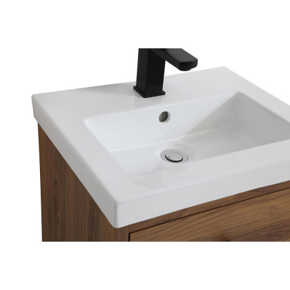 Elegant Bathroom Vanity - Walnut Brown, L 18" (VF41018WB)