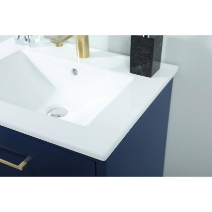 Elegant Bathroom Vanity - Blue, L 24" (VF41024MBL)