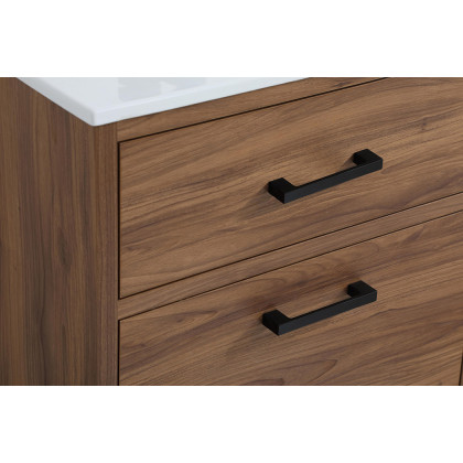 Elegant Bathroom Vanity - Walnut Brown, L 24" (VF41024WB)
