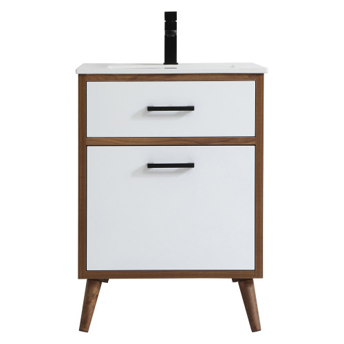 Elegant Bathroom Vanity - White, L 24" (VF41024WH)