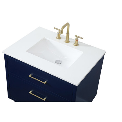 Elegant Bathroom Vanity - Blue (VF41030MBL)