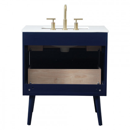 Elegant Bathroom Vanity - Blue (VF41030MBL)