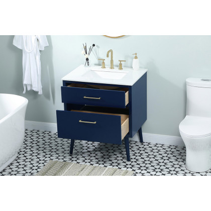 Elegant Bathroom Vanity - Blue (VF41030MBL)