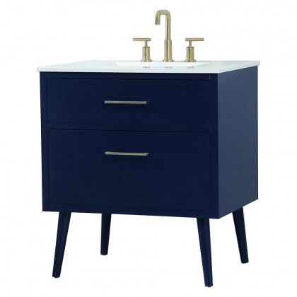 Elegant Bathroom Vanity - Blue (VF41030MBL)