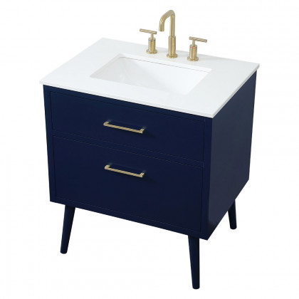 Elegant Bathroom Vanity - Blue (VF41030MBL)