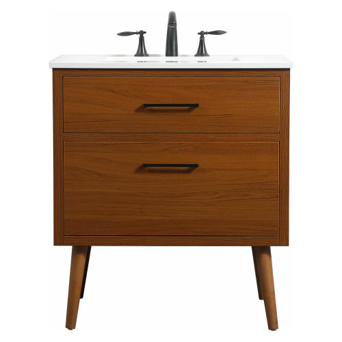 Elegant Bathroom Vanity - Teak (VF41030MTK)