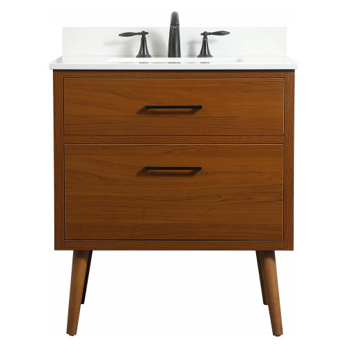 Elegant Bathroom Vanity - Teak (VF41030MTK-BS)