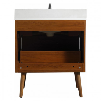 Elegant Bathroom Vanity - Teak (VF41030MTK-BS)