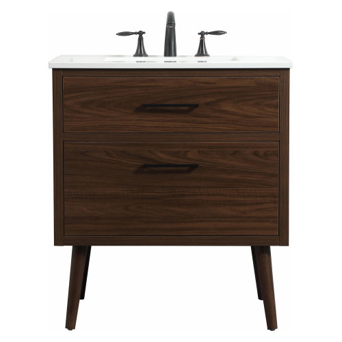 Elegant Bathroom Vanity - Walnut (VF41030MWT)